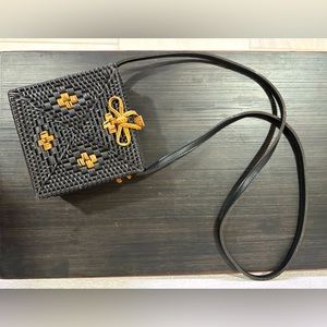 Harper Straw Square Crossbody bag